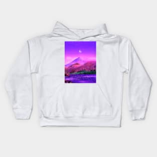 Cloudy mountain Kids Hoodie